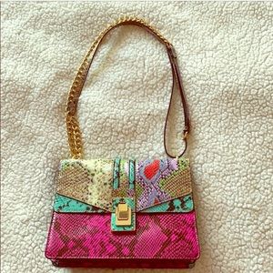 Aldo snake print crossbody purse